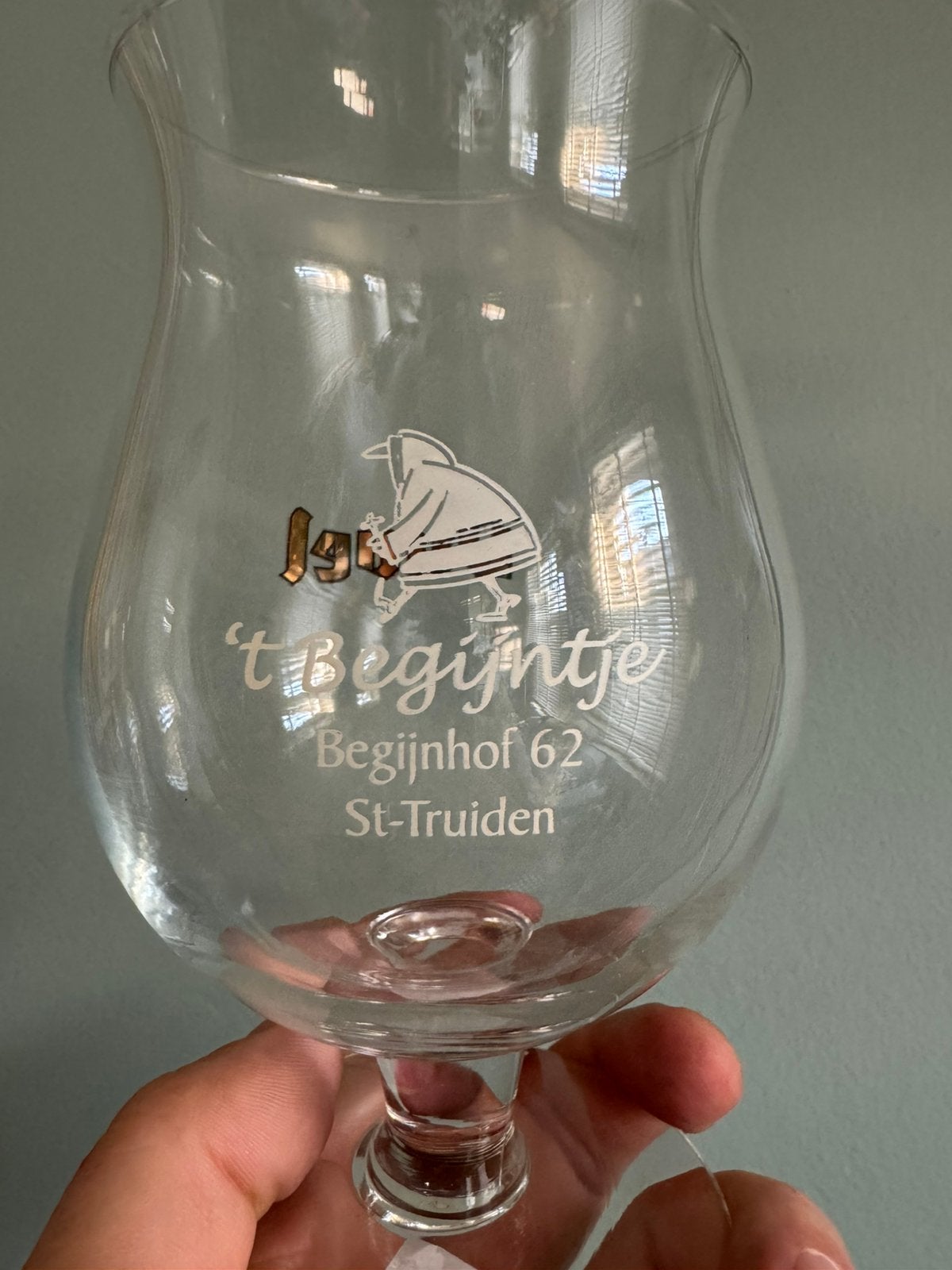 Duvel glas ‘T Begijntje, Ophalen of Verzenden, Gebruikt