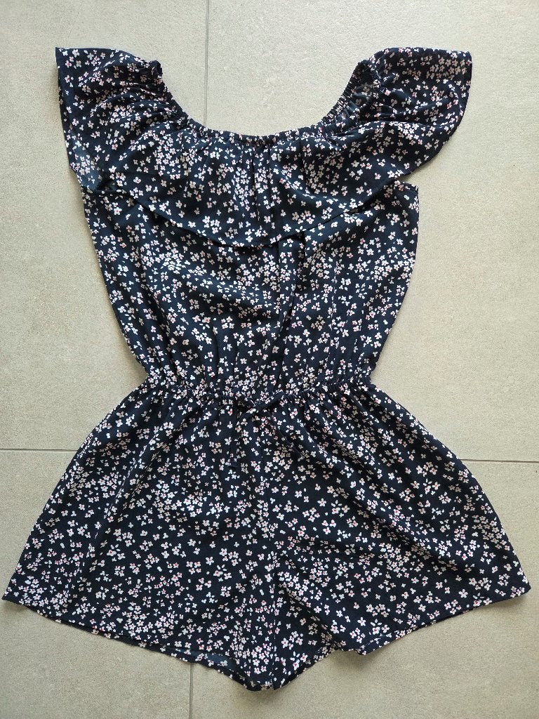 Blauwe playsuit - Name it - maat 146, Kinderen en Baby's, Broek, Gebruikt, NAME IT., Meisje