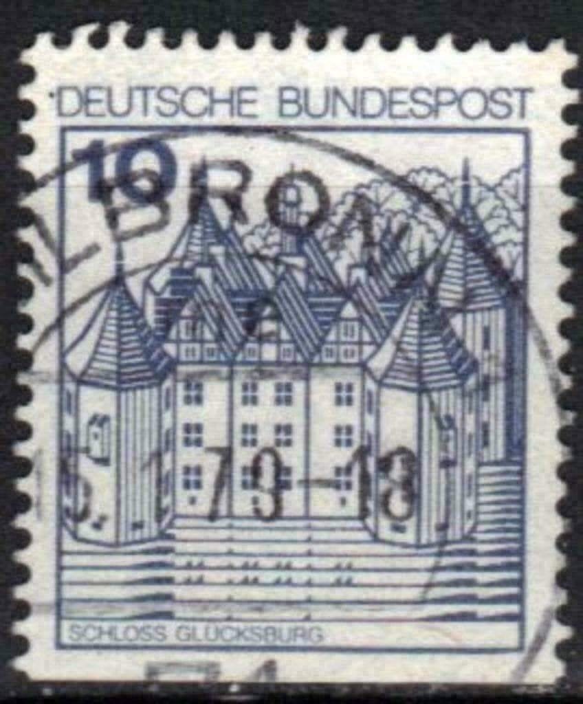 Allemagne Bundespost 1977 - Yvert 762b - Châteaux (ST), Envoi, Affranchi