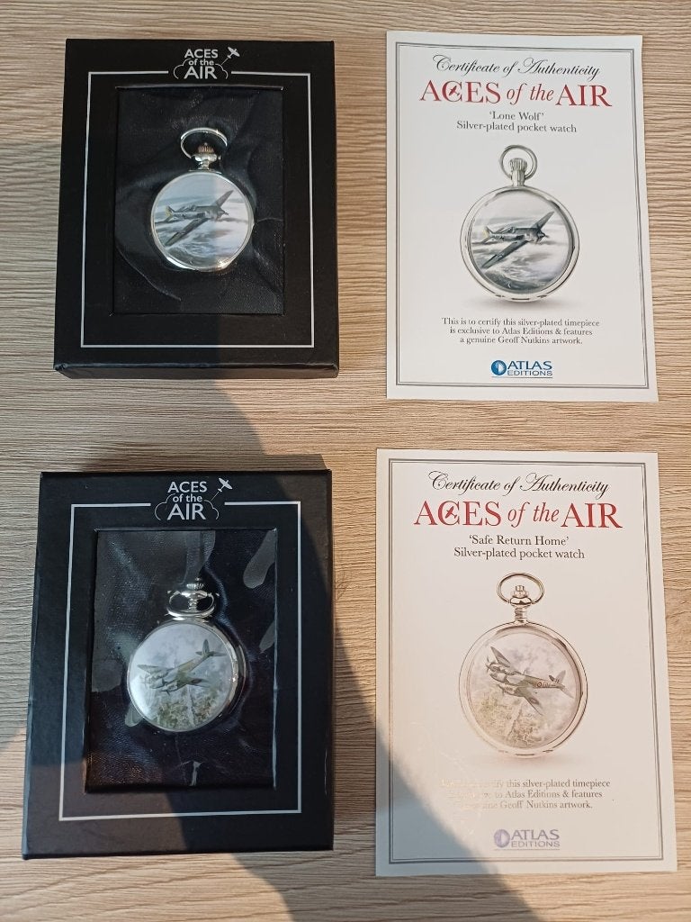 ACES of the AIR - Silver plated pocket watch, Enlèvement