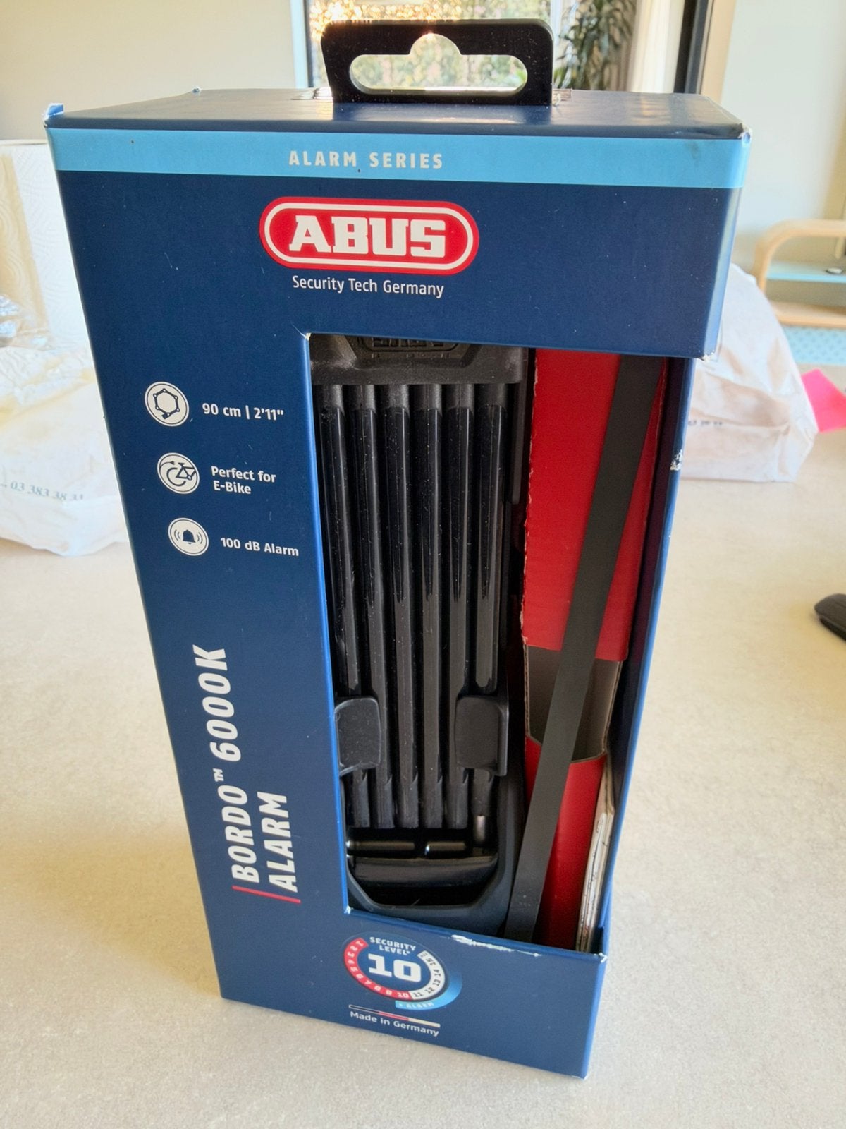 Abus slot BORDO Alarm 6000KA *NIEUW*, Fietsen en Brommers, Ophalen of Verzenden, Alarm, Vouwslot