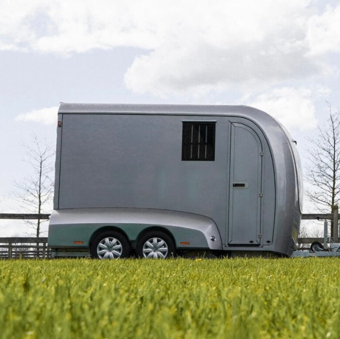 Stx hengstentrailer, Ophalen, Gebruikt, Aluminium, 2-paards trailer