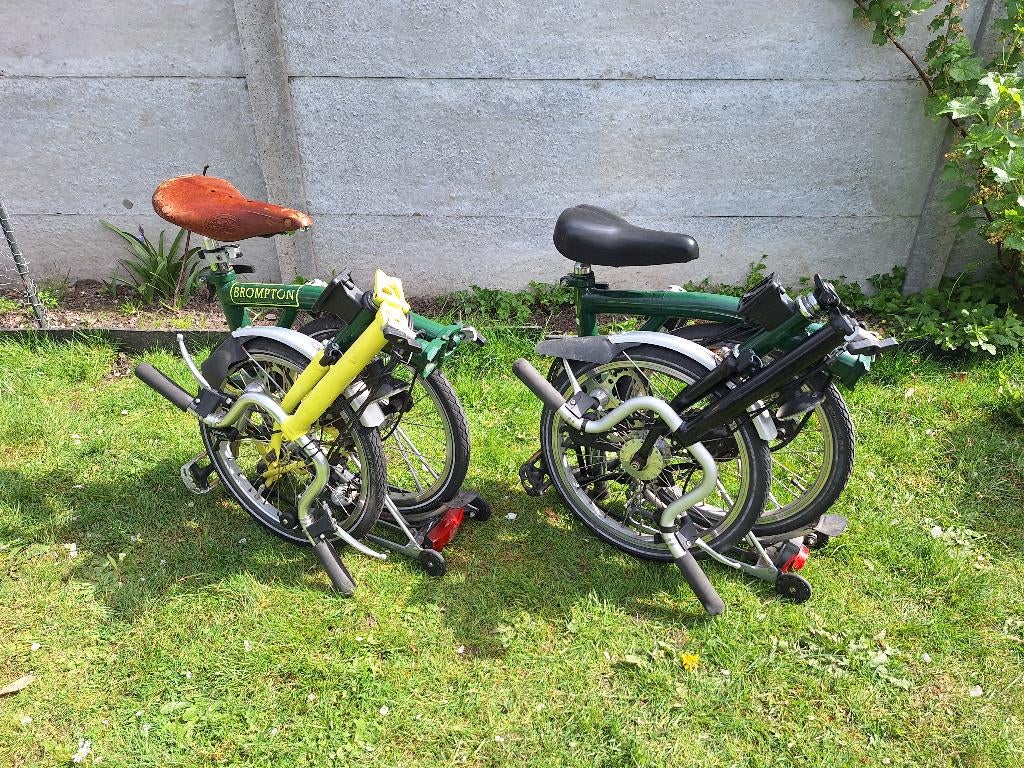 Koppel Brompton vouwfietsen, Ophalen, Gebruikt, Brompton, Heren
