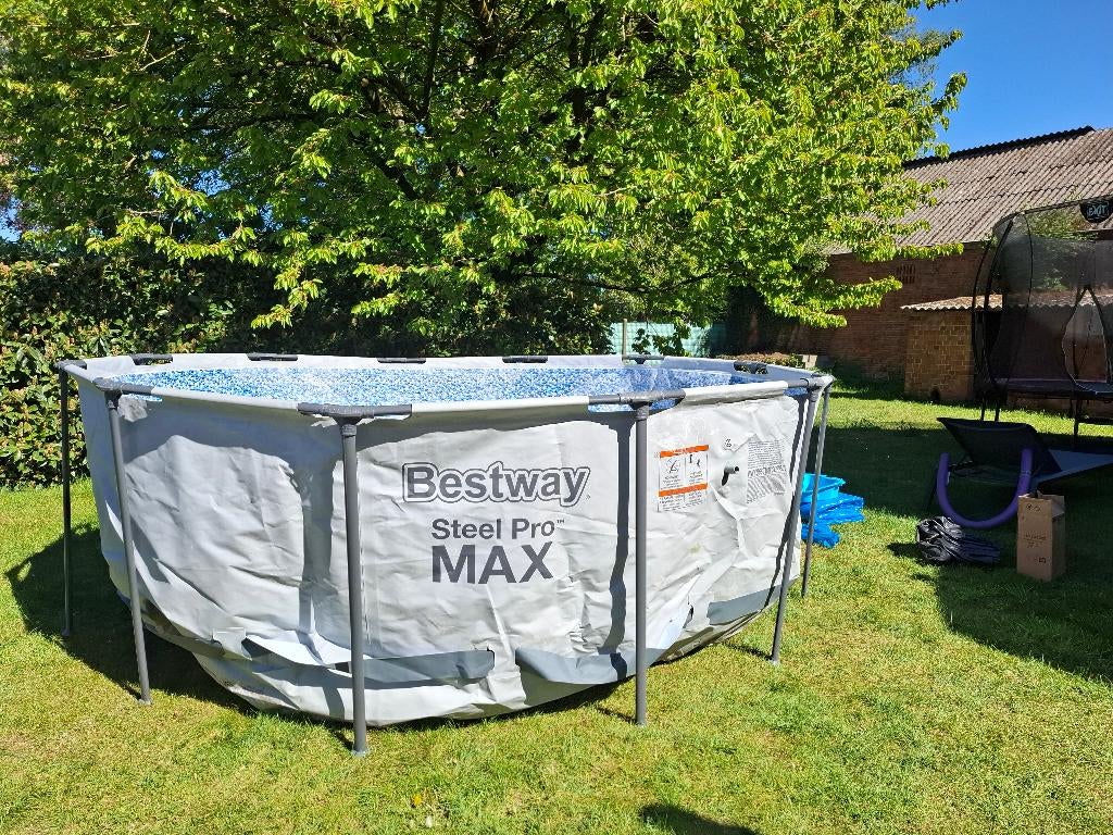 Zwembad Bestway Steel Pro Max 366cm, Ophalen, Rond, Opzetzwembad, 120 cm of meer