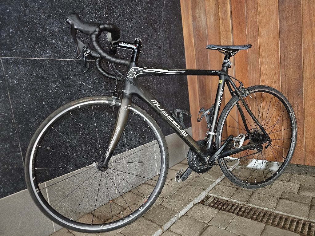 Museeuw MC-8 carbon racefiets (Maat 58), Fietsen en Brommers, 28 inch, Carbon, Zo goed als nieuw, 15 tot 20 versnellingen