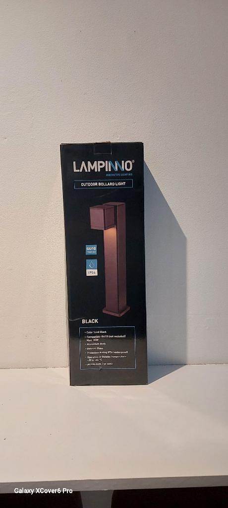 lampe de jardin Lampino Garden pole GU10 Fitting Noir, Neuf, Lampadaire, Aluminium, Enlèvement
