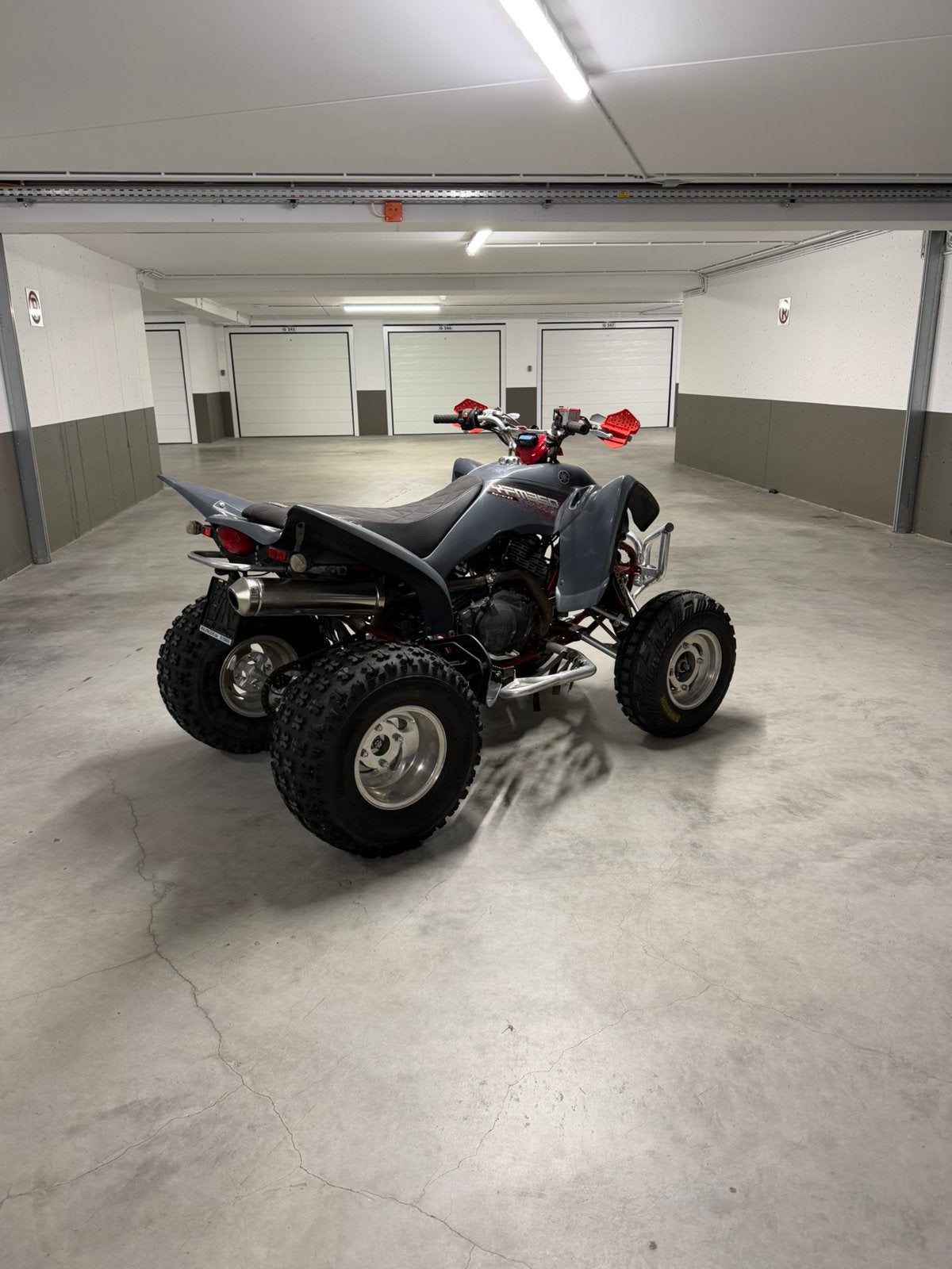 Yamaha Raptor YFM350R-W, Motoren, 11 kW of minder, 350 cc, 1 cilinder
