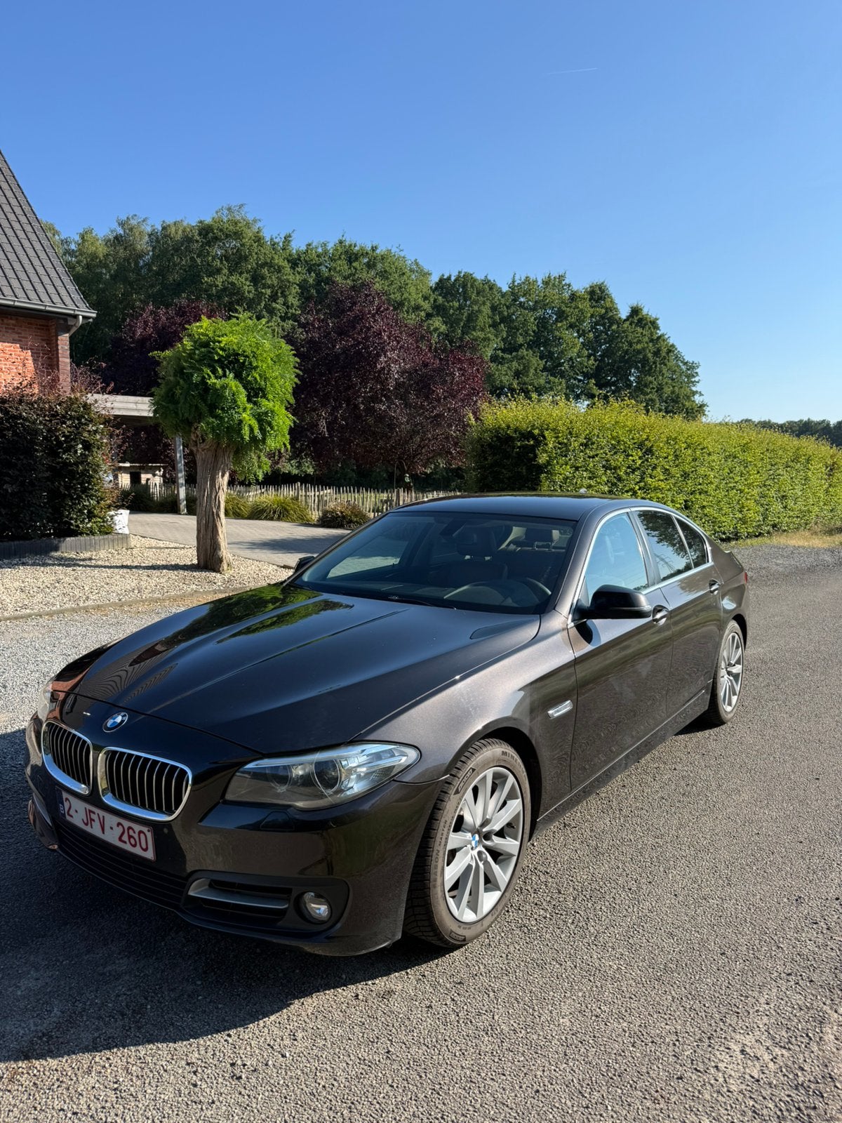 BMW 520D automaat met sportstuur en Carplay!, Cuir, 5 portes, Automatique, Particulier
