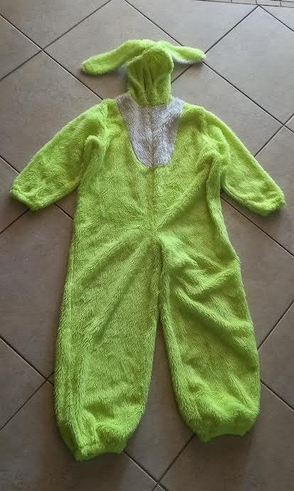 verkleedpak konijn neon gele kleur 128-140, Kinderen en Baby's, Ophalen of Verzenden, Gebruikt, 134 t/m 140