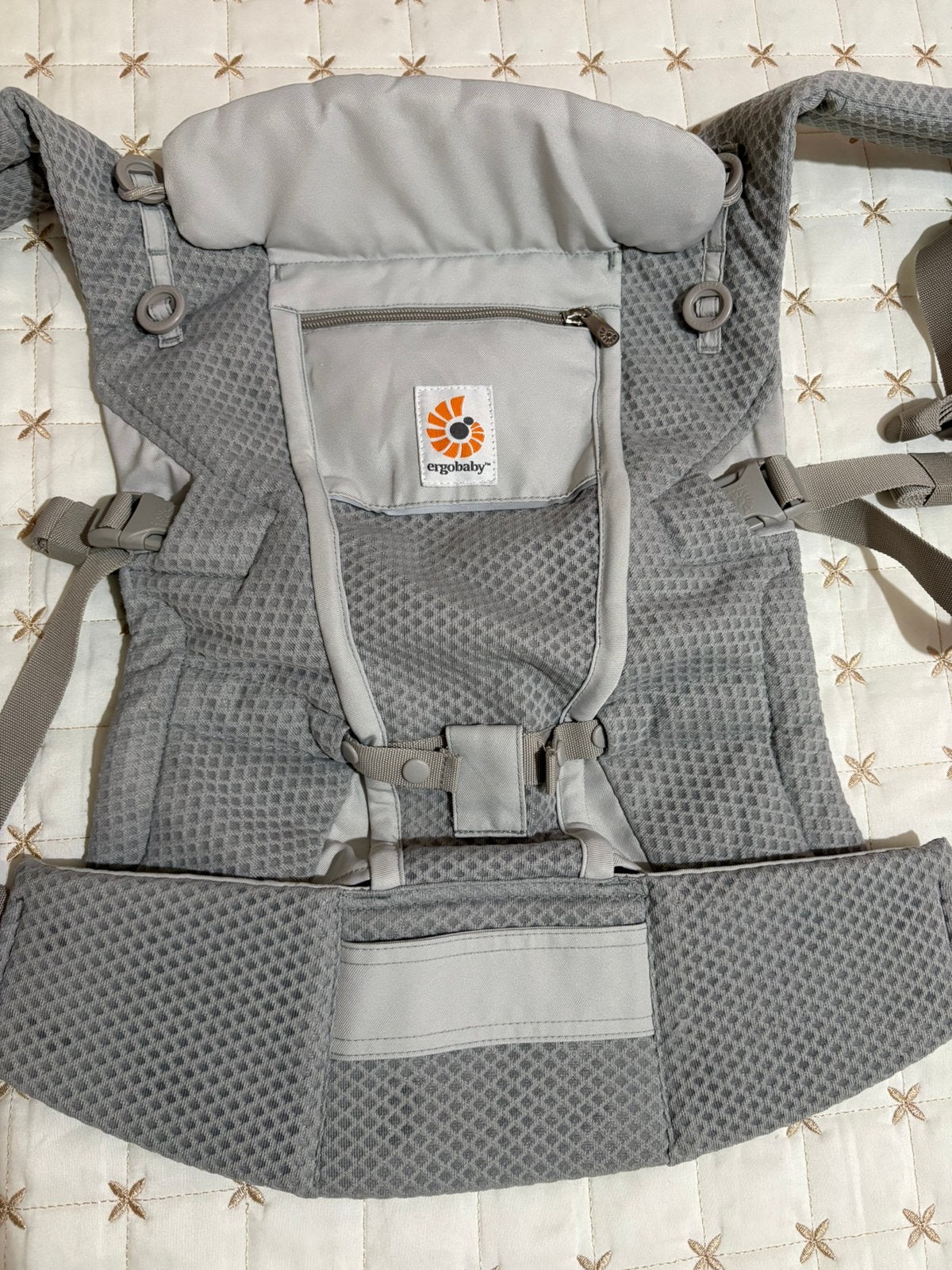 Ergobaby Adapt Soft Flex Mesh draagzak Pearl Grey, Zo goed als nieuw, Buik, Draagzak, Ophalen