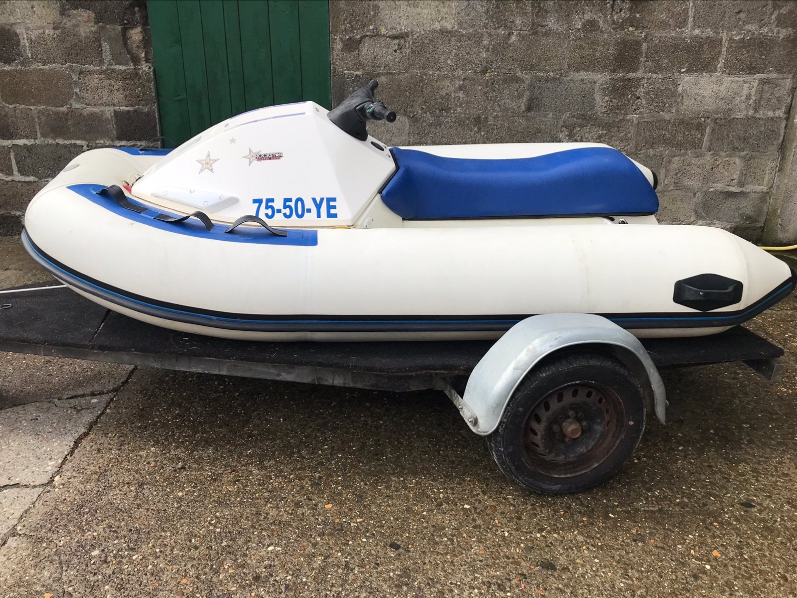 Jetski eurojet Yahama 70pk 2p airtubes 2.85 m, Enlèvement ou Envoi, Utilisé, Essence, Moins de 70 ch