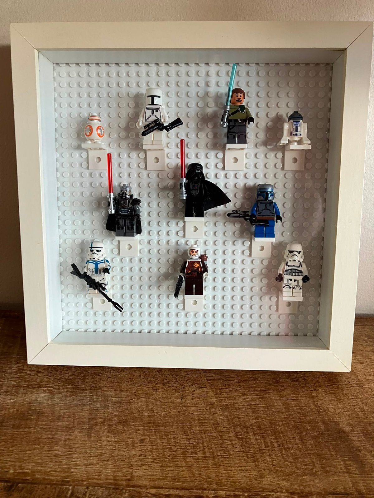 Minifigures Lego Star Wars dans un cadre, Enlèvement, Comme neuf, Lego, Star Wars