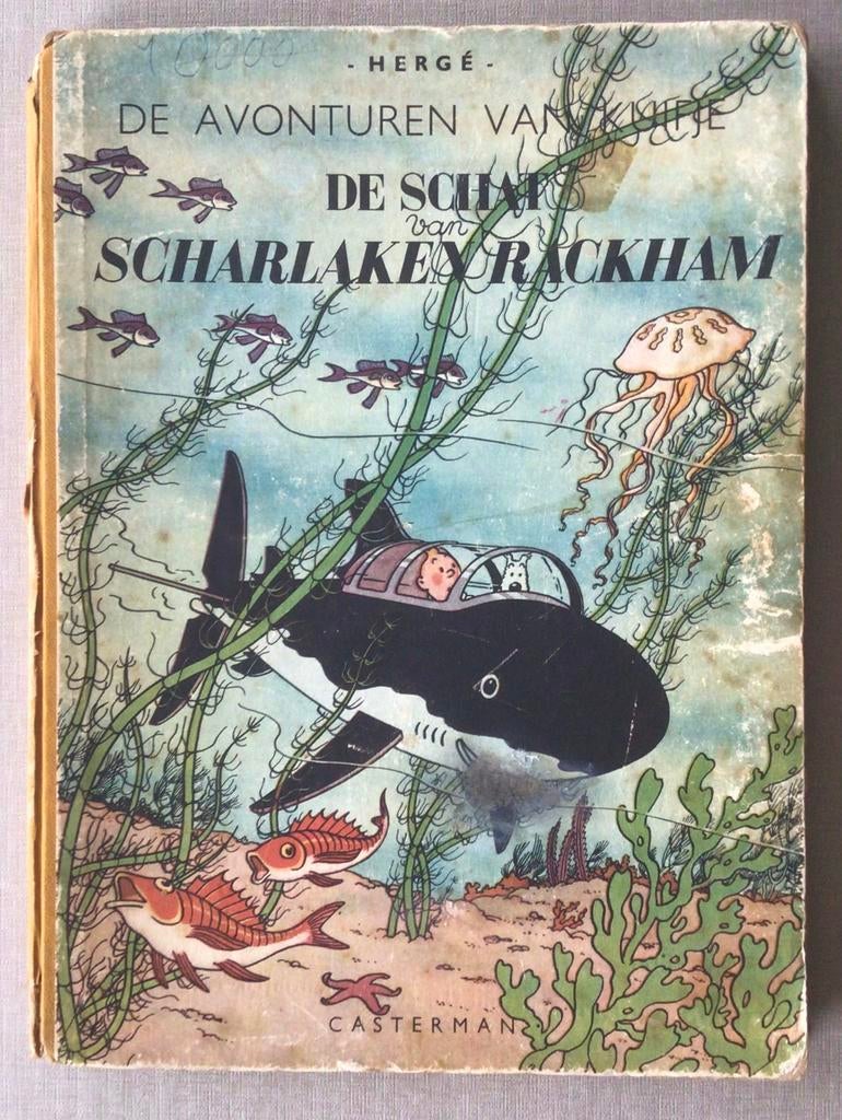 Kuifje - Scharlaken Rackham - 1ste druk, Enlèvement ou Envoi, Utilisé