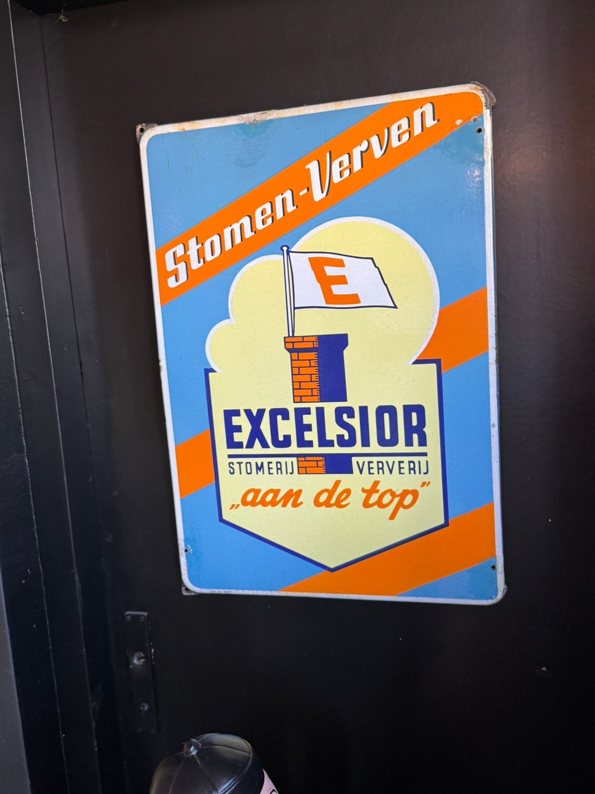 Panneau d'affichage en émail Excelsior, Enlèvement ou Envoi