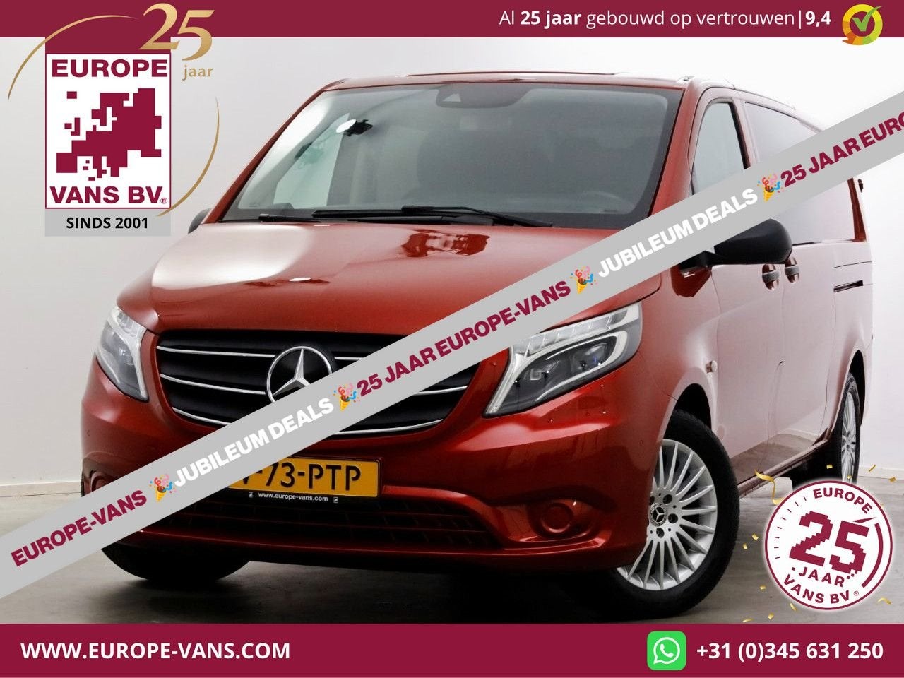 Mercedes-Benz Vito 116 CDI 163pk RWD 9G Automaat XL Extra La, Rouge, Achat, Entreprise, Carnet d'entretien
