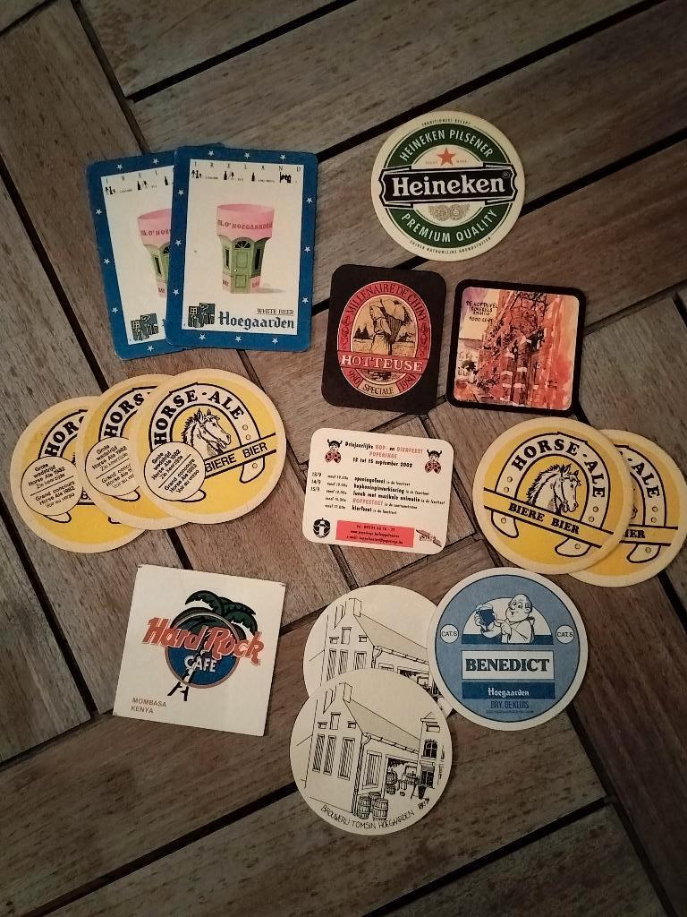 OUDE BIERKAARTEN / BIERVILTJES LOT H, Verzamelen, Ophalen of Verzenden