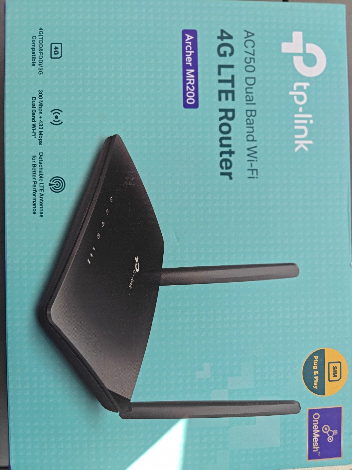 Routeur 4G LTE Wi-Fi TP-Link Archer MR200 (AC750) État Neuf, Enlèvement ou Envoi, Comme neuf, Routeur, TP Link