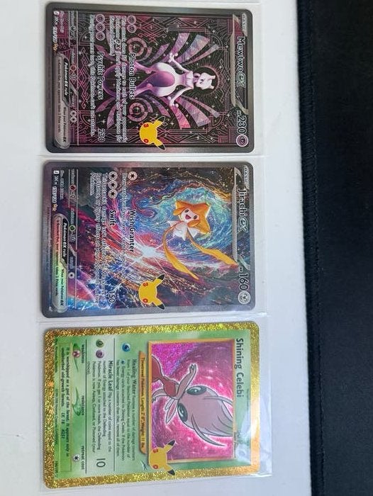 Mewtwo - Jirachi - Celebi - 30th anniversary, Hobby en Vrije tijd, Ophalen, Nieuw