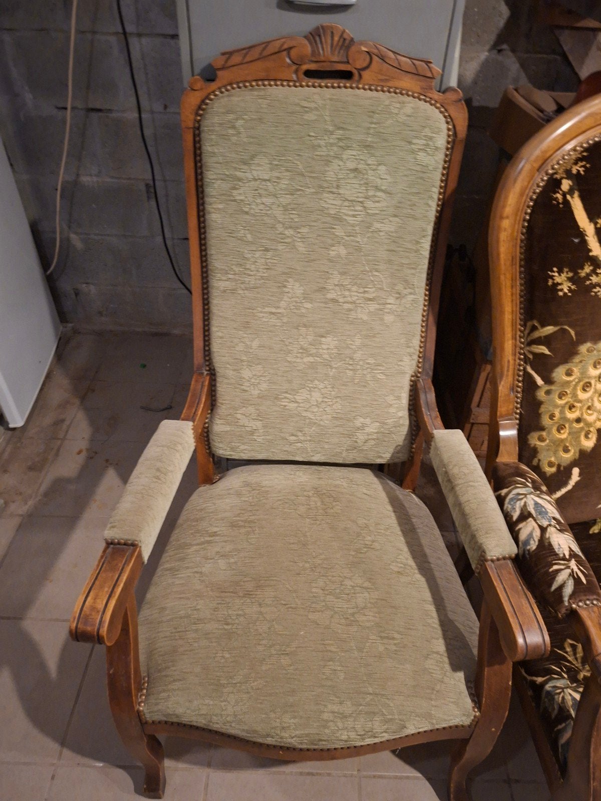 retro gerestaureerde stoelen, Ophalen