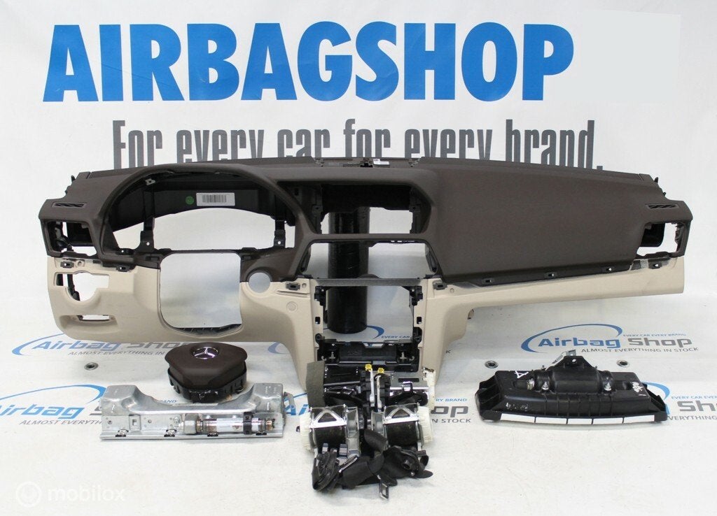Airbag kit Tableau de bord brun Mercedes E klasse W207