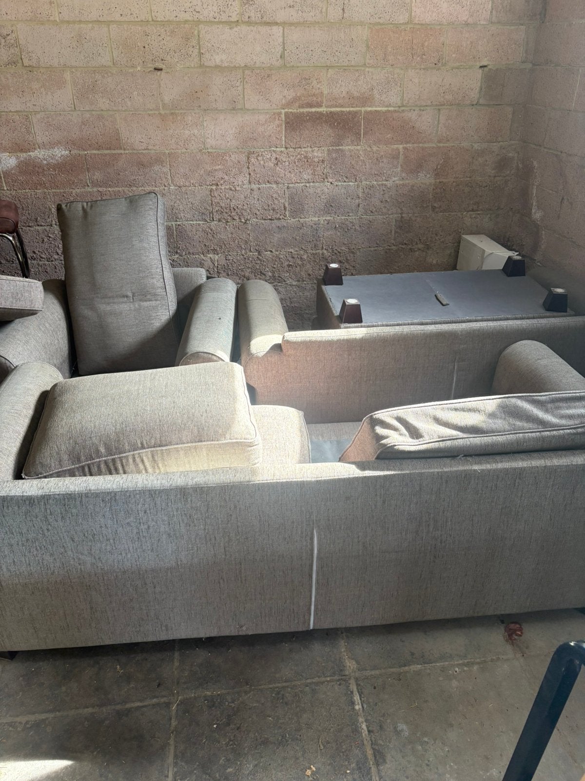 Gratis Zetel en stoelen, Huis en Inrichting, Ophalen, Gebruikt