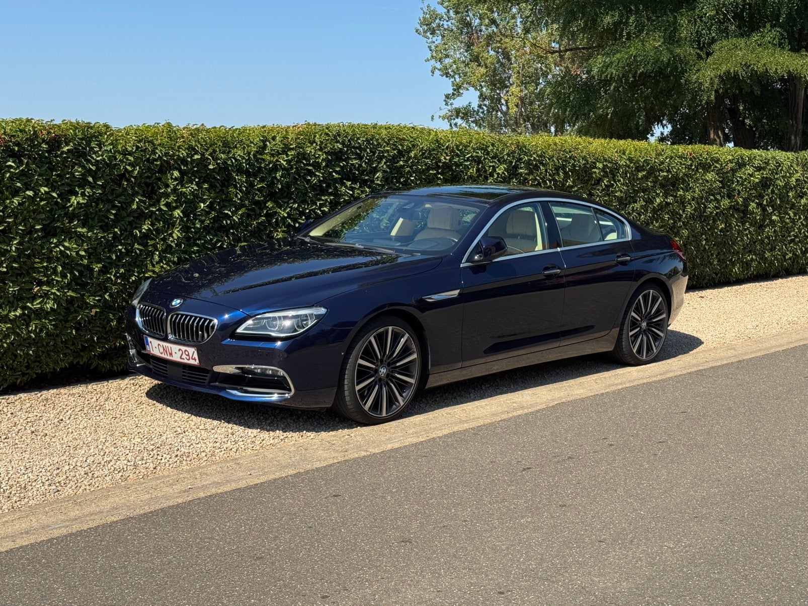 BMW 640i xDrive Gran Coupé INDVIDUAL, Auto's, Automaat, Dealer onderhouden, Blauw, Leder