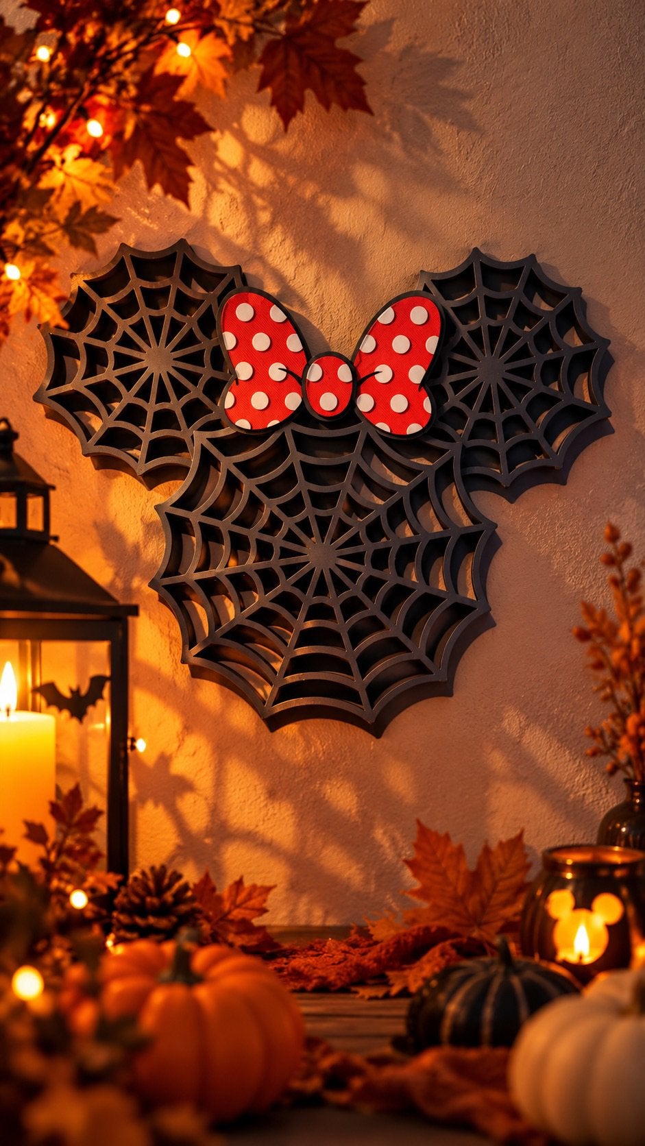 Minnie spiderweb Halloween decoratie, Enlèvement ou Envoi