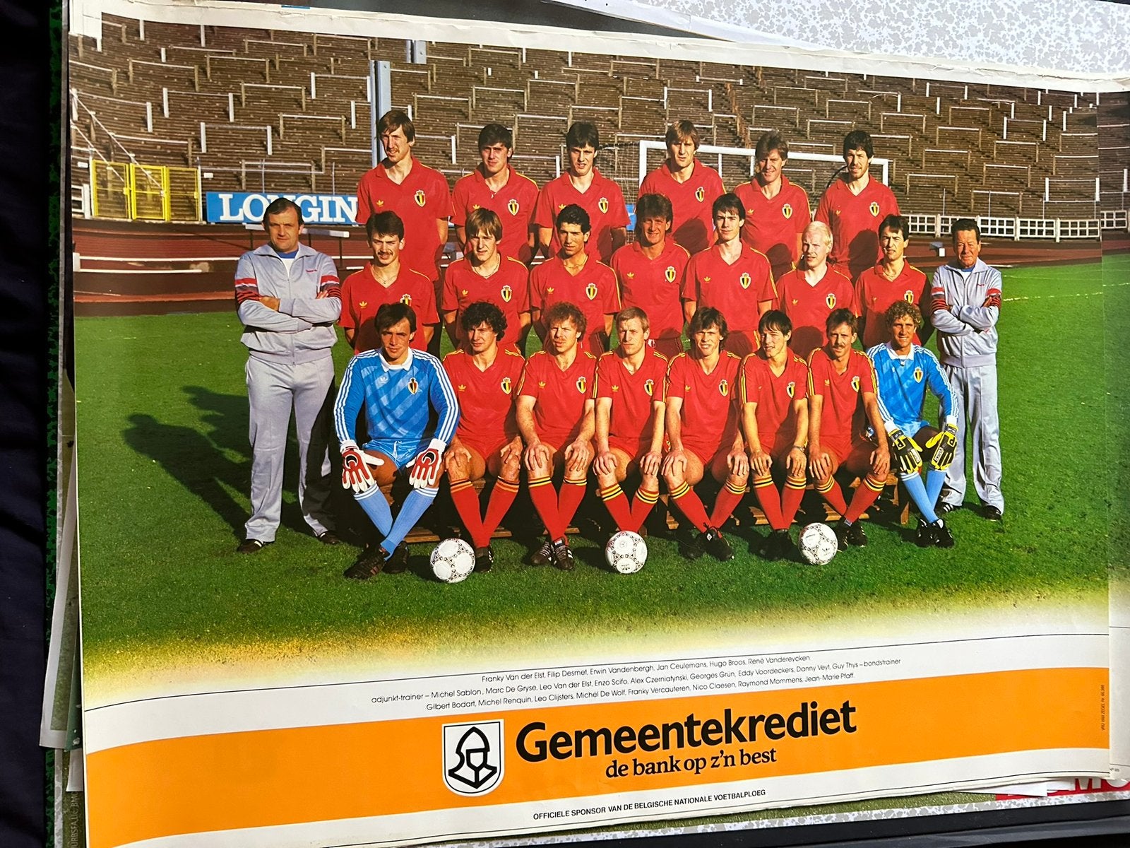 Poster rode duivels, Verzamelen, Ophalen of Verzenden, Zo goed als nieuw, Poster, Plaatje of Sticker