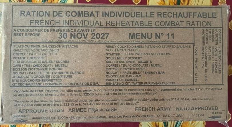 Ration de combat One one, Collections, Objets militaires | Général, Autres, Enlèvement ou Envoi