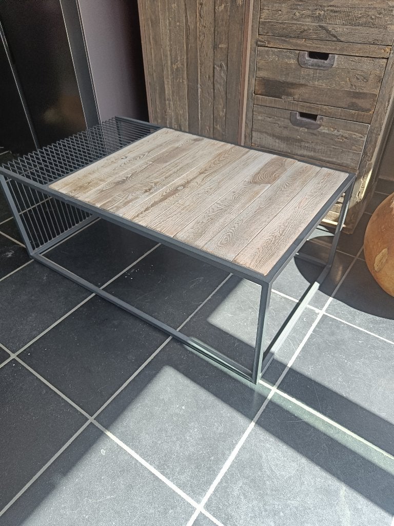 Salontafel als nieuw, Maison & Meubles, Tables | Tables de salon, Enlèvement, Comme neuf, Teck