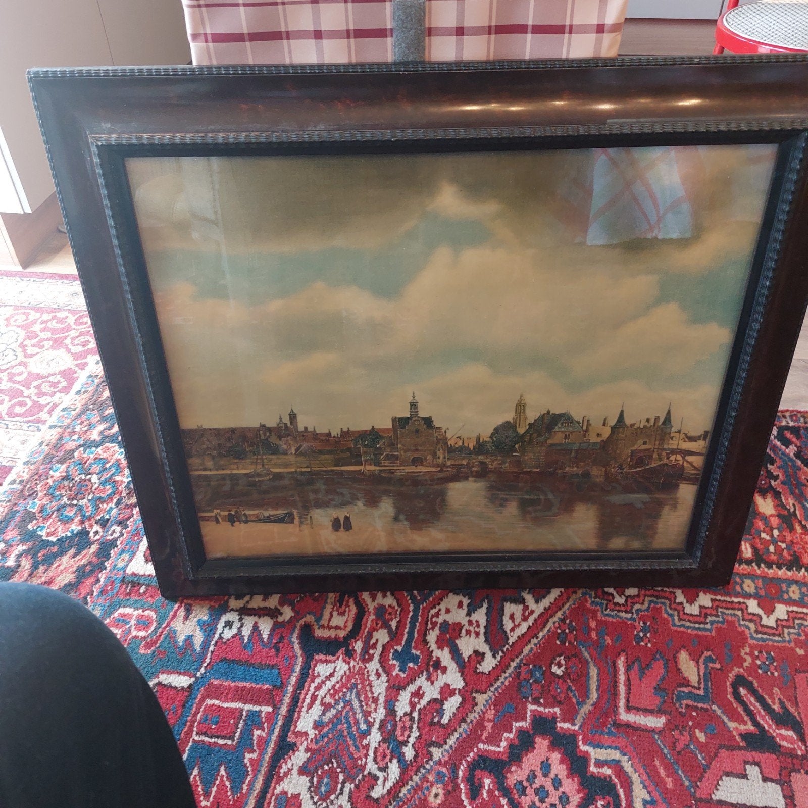 mooi reproductie vermeer, Antiek en Kunst, Ophalen