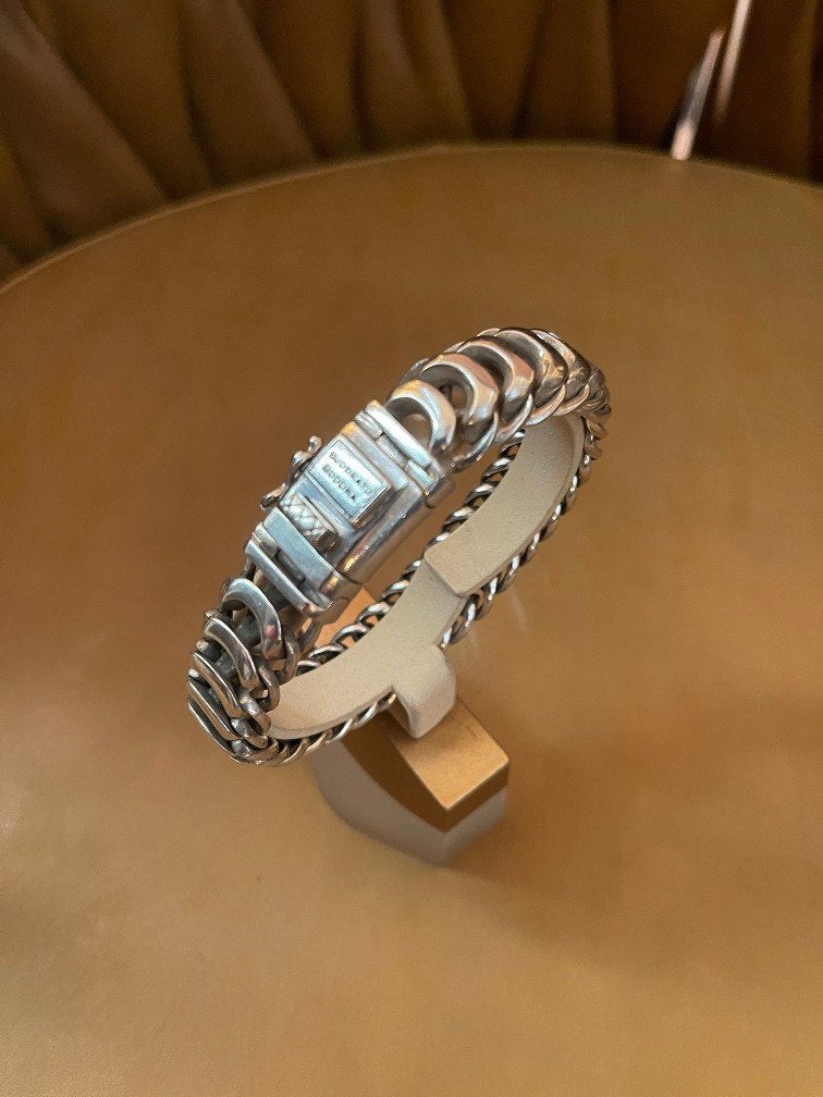 Buddha to Buddha armband Lars zilver 925 buddhatobuddha, Ophalen of Verzenden, Gebruikt, Zilver, Zilver
