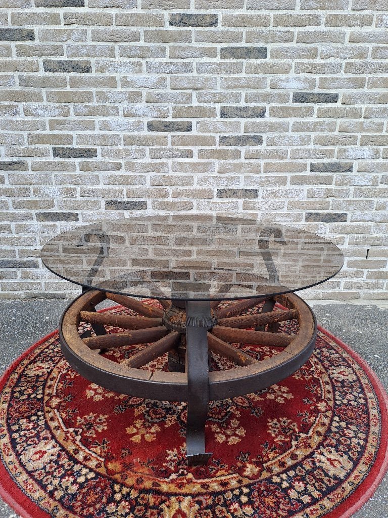 Salontafel, Ophalen, Gebruikt, 50 tot 100 cm, Rond