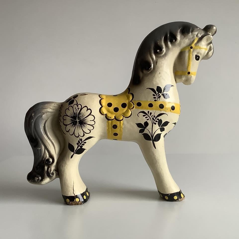 schattig brocante vintage USSR speelgoedpaardje - volkskunst, Antiek en Kunst, Ophalen of Verzenden