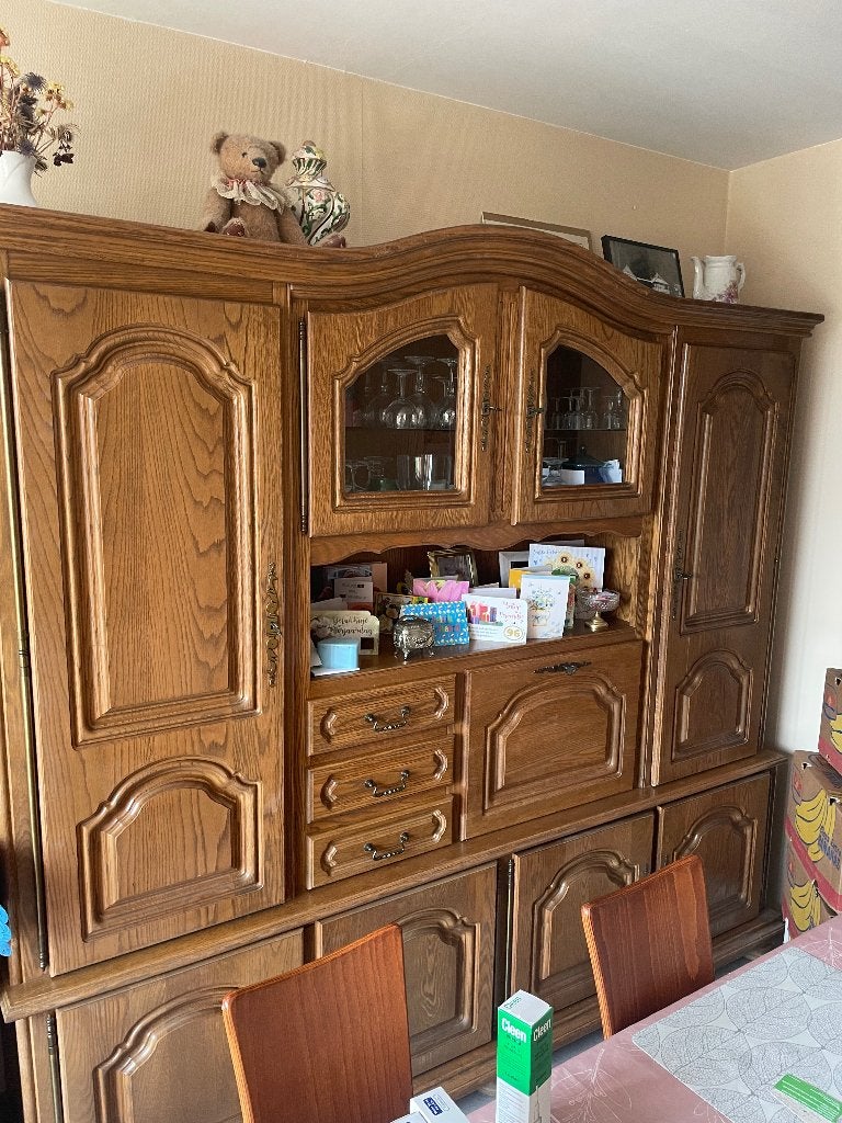 Eiken wandkast, Huis en Inrichting, Ophalen, Gebruikt
