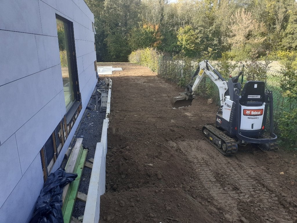 Minigraver bobcat e10z, Ophalen, Graafmachine