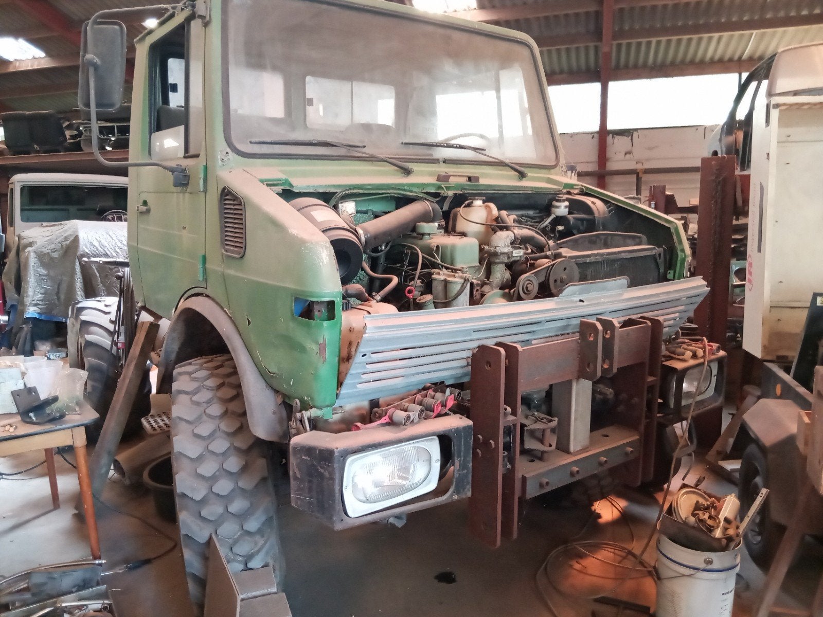 Unimog 1000, Articles professionnels, Enlèvement
