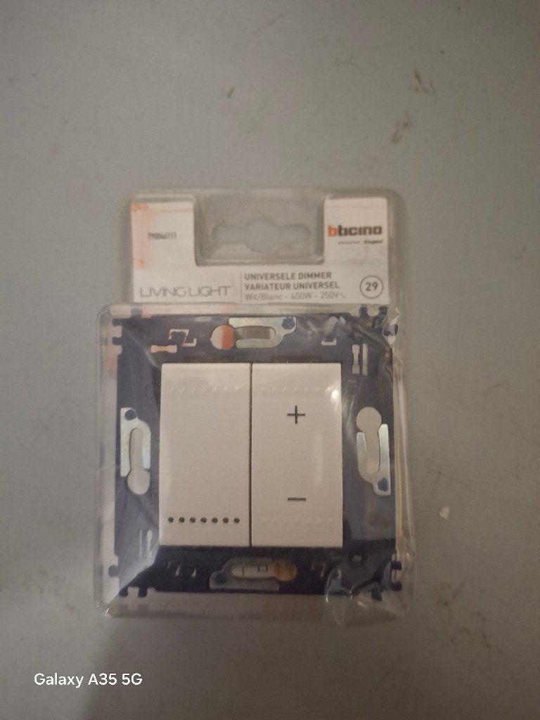 BTICINO LIVING LIGHT variateur dimmer universel, Enlèvement ou Envoi, Neuf, Variateur