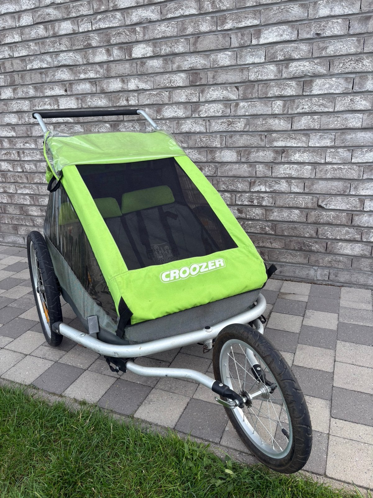 Remorque à vélo Croozer 2 kids + hamac bébé + roue de course, Vélos & Vélomoteurs, 40 à 60 kg, Pliable, Enlèvement, Utilisé
