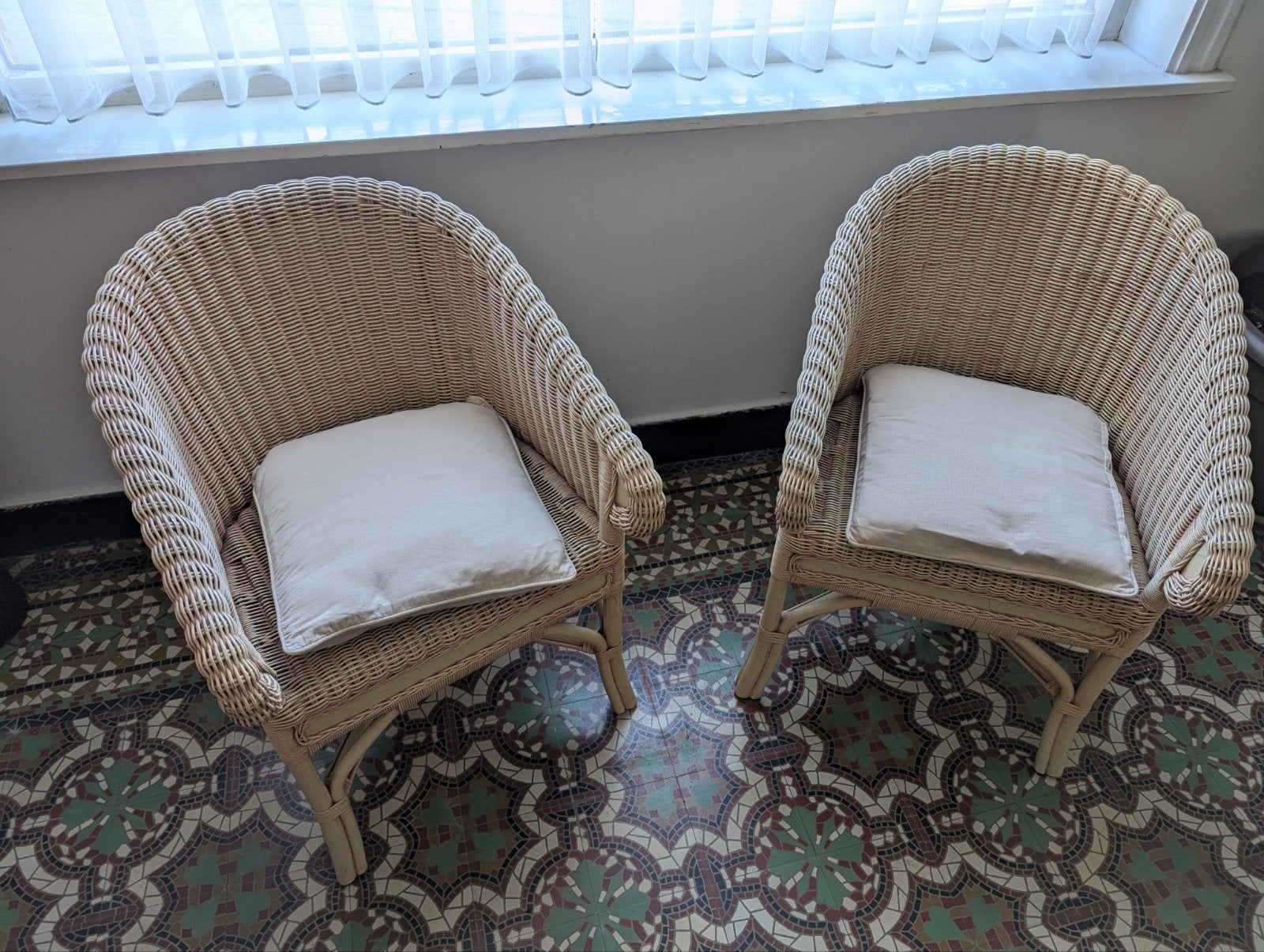 Rieten kuipstoelen, Ophalen