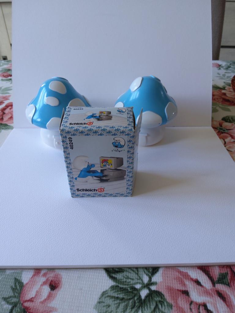 Supersmurf met computer, Verzamelen, Smurfen, Ophalen of Verzenden, Gebruikt, Poppetje, Figuurtje of Knuffel