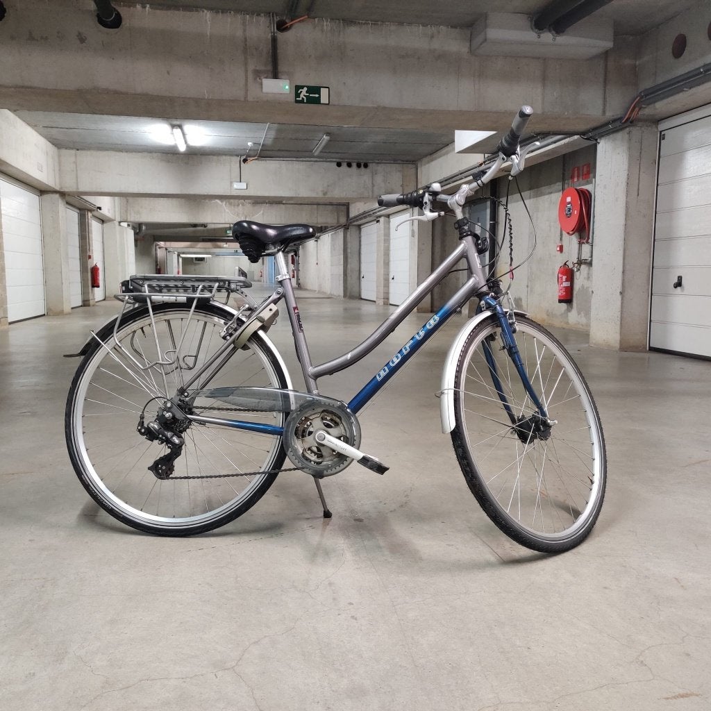 Dames stadsfiets, Fietsen en Brommers, Fietsen | Dames | Damesfietsen, Gebruikt, Velgrem, 47 tot 50 cm, Versnellingen