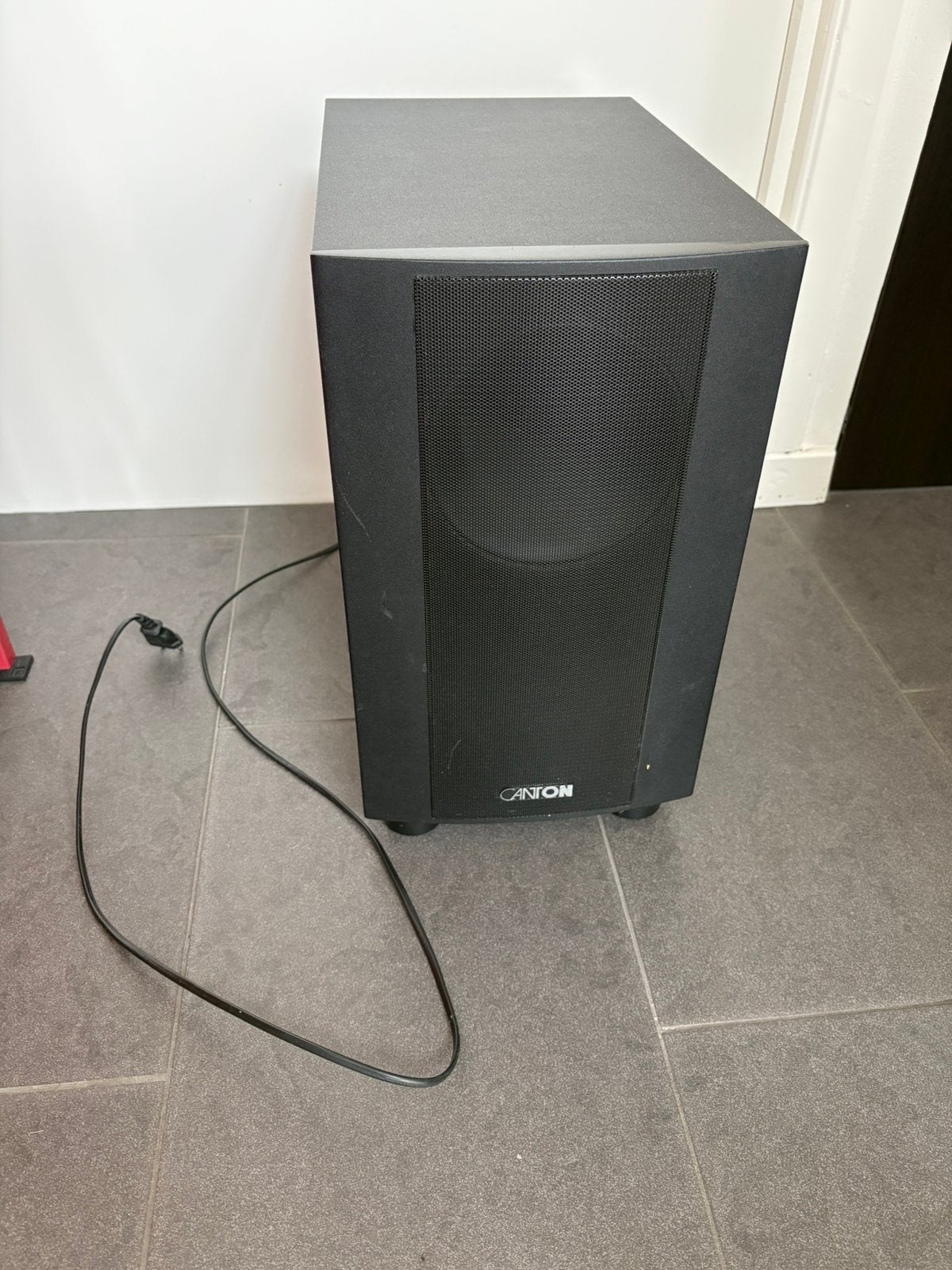 Canton Movie actieve subwoofer met crossover, 100% werkend, Overige merken, Gebruikt, Subwoofer, AUX-ingang