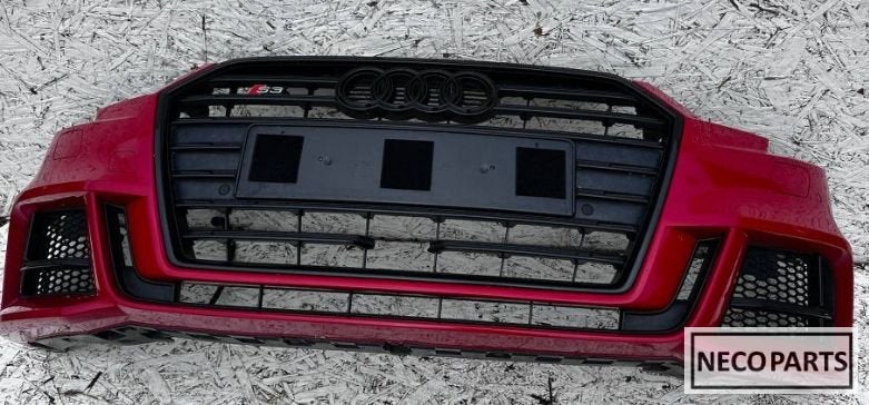 AUDI A3 S3 8V VOORBUMPER COMPLEET ORIGINEEL ALLES LEVERBAAR!, -, Audi, Utilisé, -