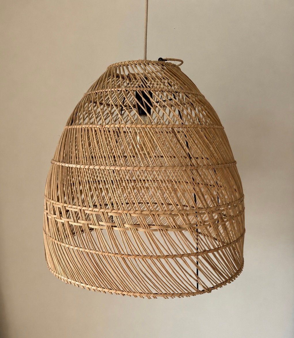 Rotan lampenkap, Ophalen, Zo goed als nieuw