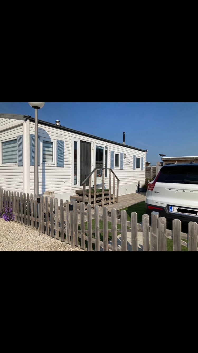Prachtige stacaravan op camping Jamboree, Caravans en Kamperen, Tot en met 6