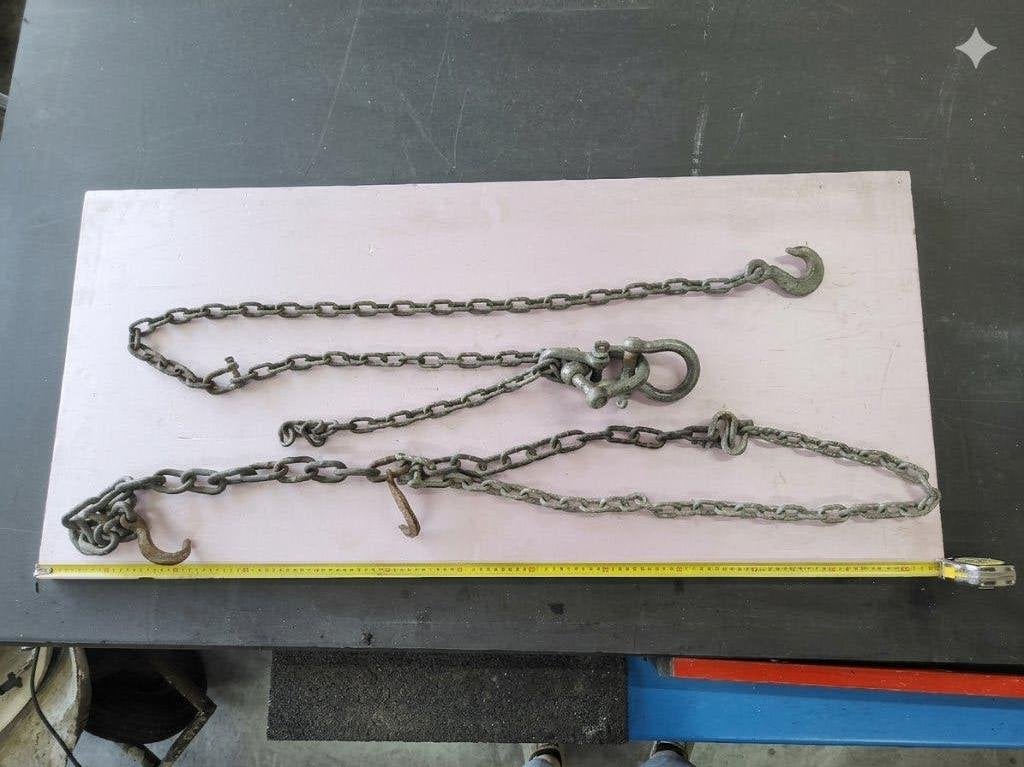 2 stevige kettingen met schakels, Ophalen