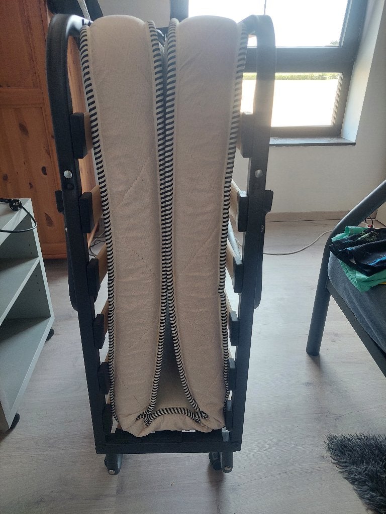 Opplooibed, Huis en Inrichting, Ophalen, Eenpersoons, Zwart, 190 cm of minder