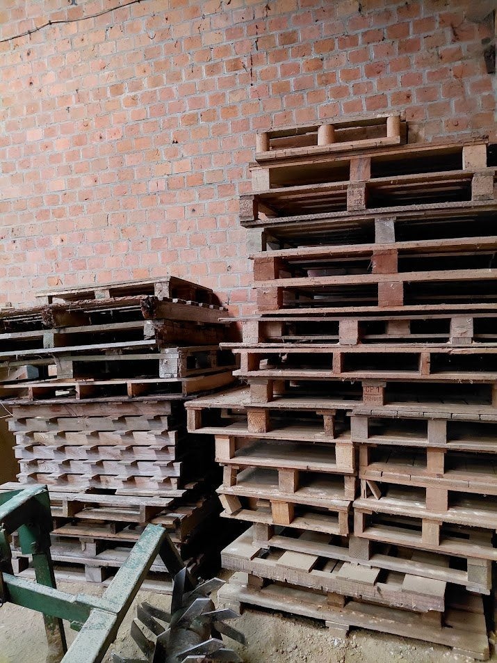 Gratis brandhout (paletten en paloxen), Enlèvement, Utilisé