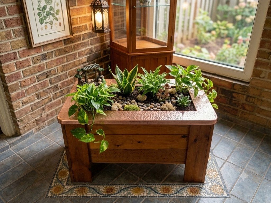 BELLE GRANDE JARDINIERE EN BOIS 50 EUR, Intérieur, Comme neuf, 30 à 60 cm, Enlèvement